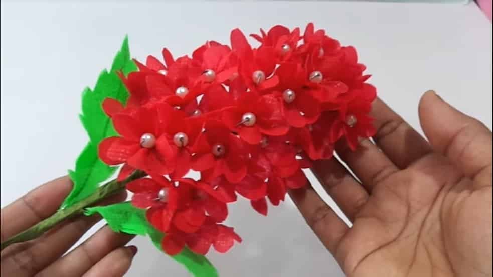 red flower bunches