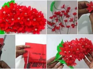 red flower bunches