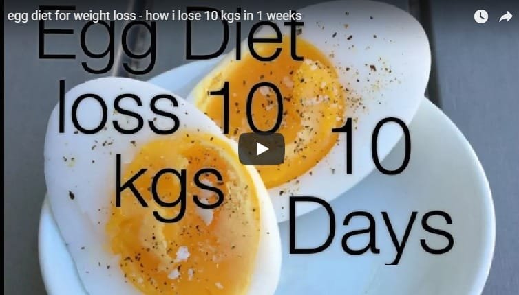 Egg diet for weight loss