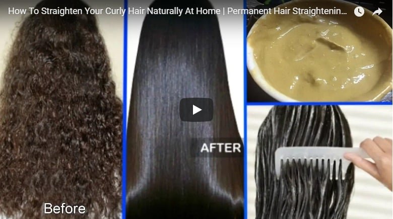 straighten your curly hair