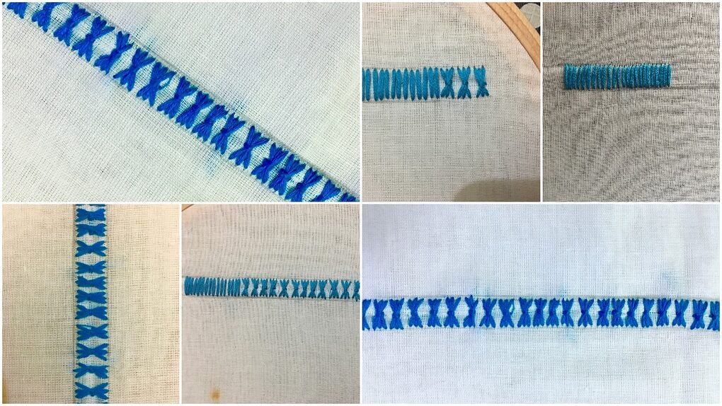 Border hand embroidery