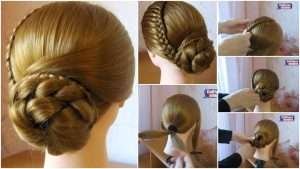 Elegant bun hairstyle