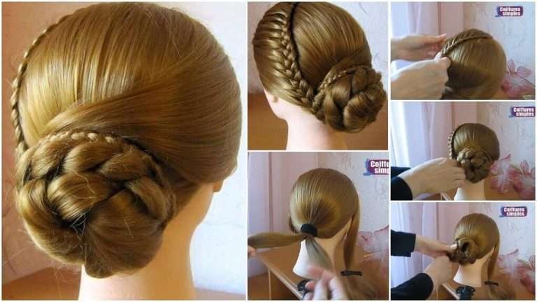 Elegant bun hairstyle