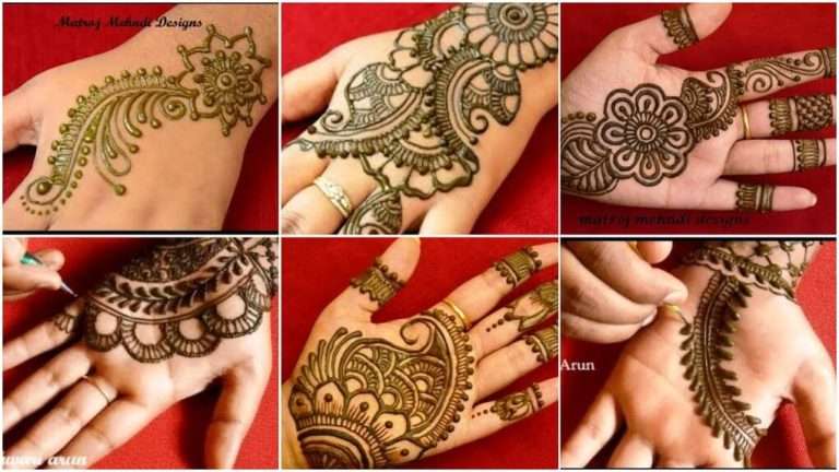 Easy mehndi design patterns
