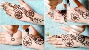 Henna for beginners with a simple and elegant design