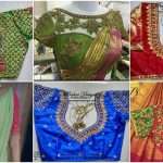 simple blouse back neck designs images