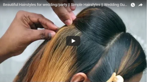 Beautiful hairstyles for wedding party