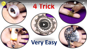 Crazy trick – latest mehndi design