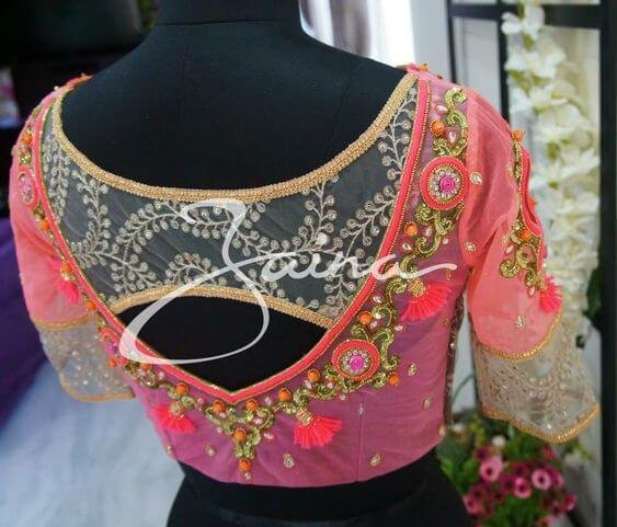 Blouse Back Neck Designs