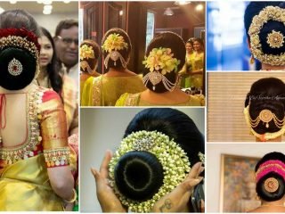 Iindian bridal bun hairstyle (20)