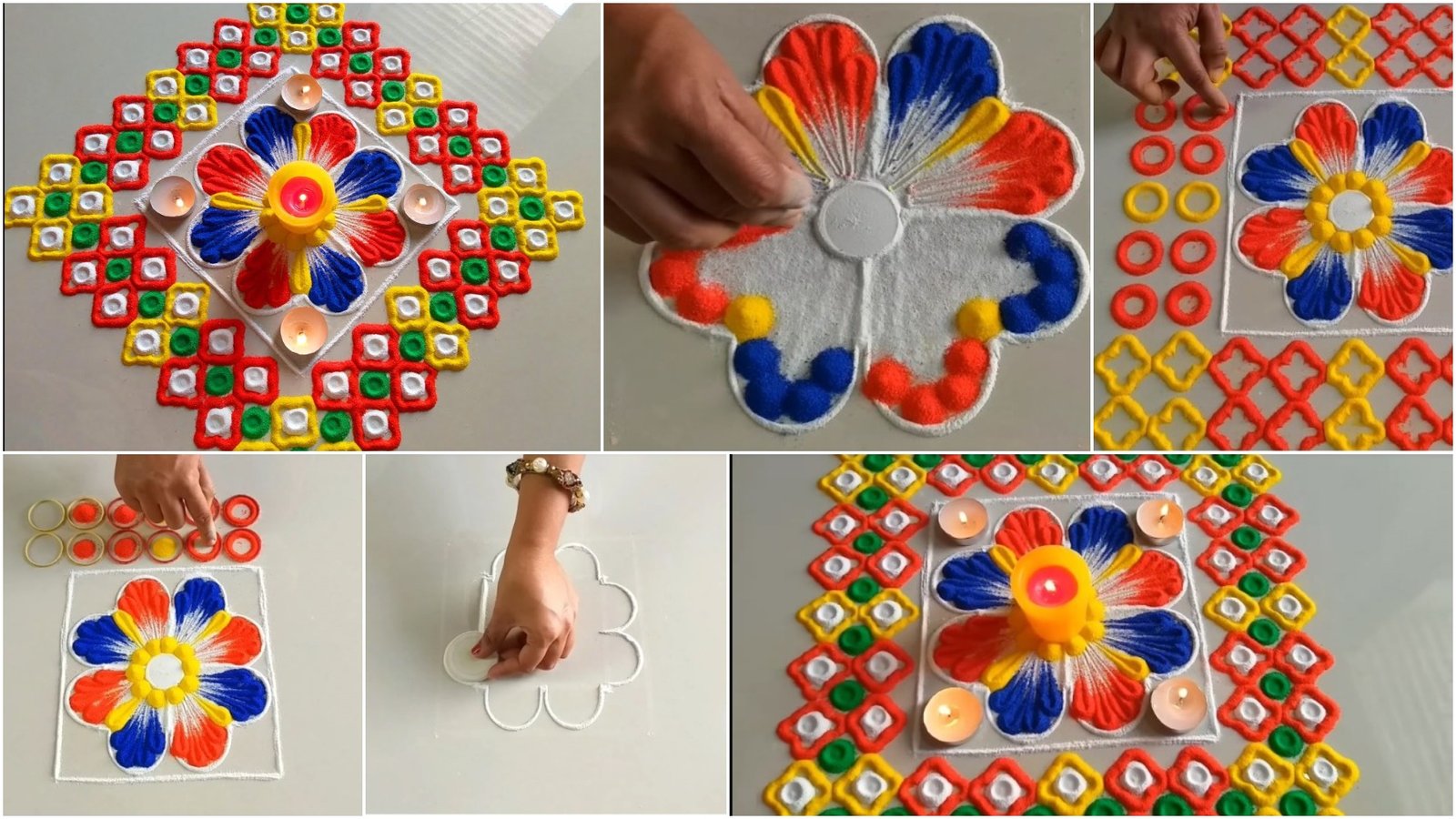 Simple And Tricky Rangoli Simple Craft Ideas
