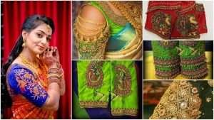 Wedding saree blouse sleeve designs
