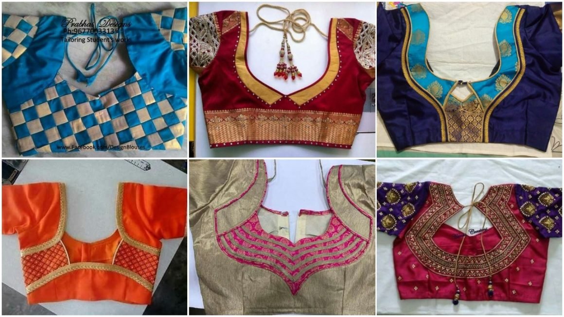Yellow blouse,designer saree blouse,fancy saree blouse,patterned saree –  Nihira