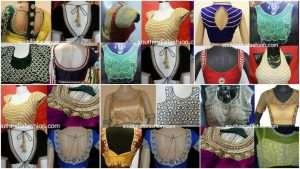 Stunning designs and patterns of pearl work on blouses