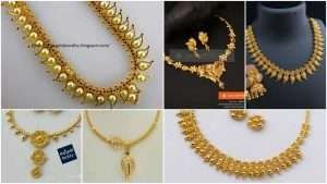 Designer gold necklace for women