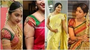 Beautiful saree blouse sleeve designs
