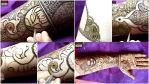 Marriage special easy bharwa floral mehndi design for hand