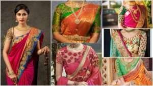 Trendy silk saree blouse designs catalog