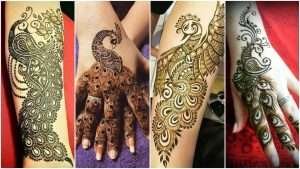 64 Latest peacock mehndi design
