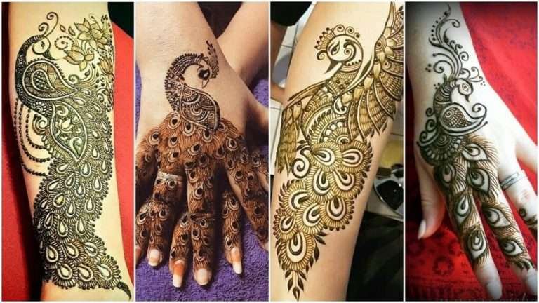64 Latest peacock mehndi design