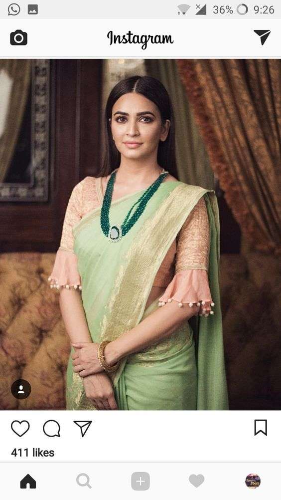 saree blouse sleeves