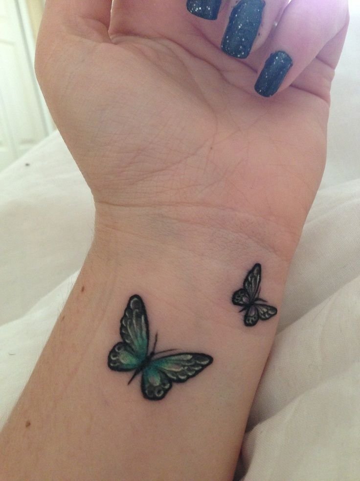 Green Butterfly tattoo