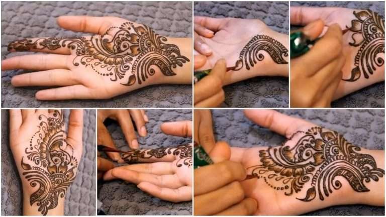 Simple mehndi design for beginners
