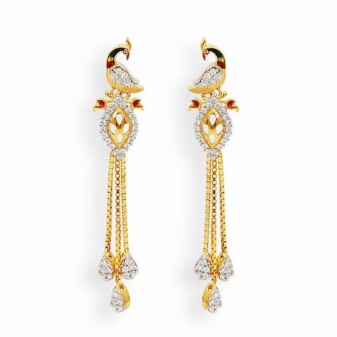 Latest light weight gold earrings collection