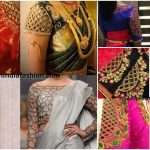 Mesh style cutwork blouses