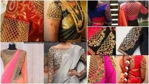 Mesh style cutwork blouses trending in 2019