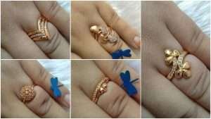 Beautiful gold plated ring collections