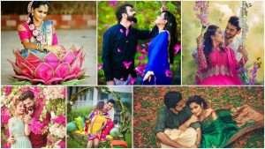 Love story shot – Bride and groom in a nice outfits