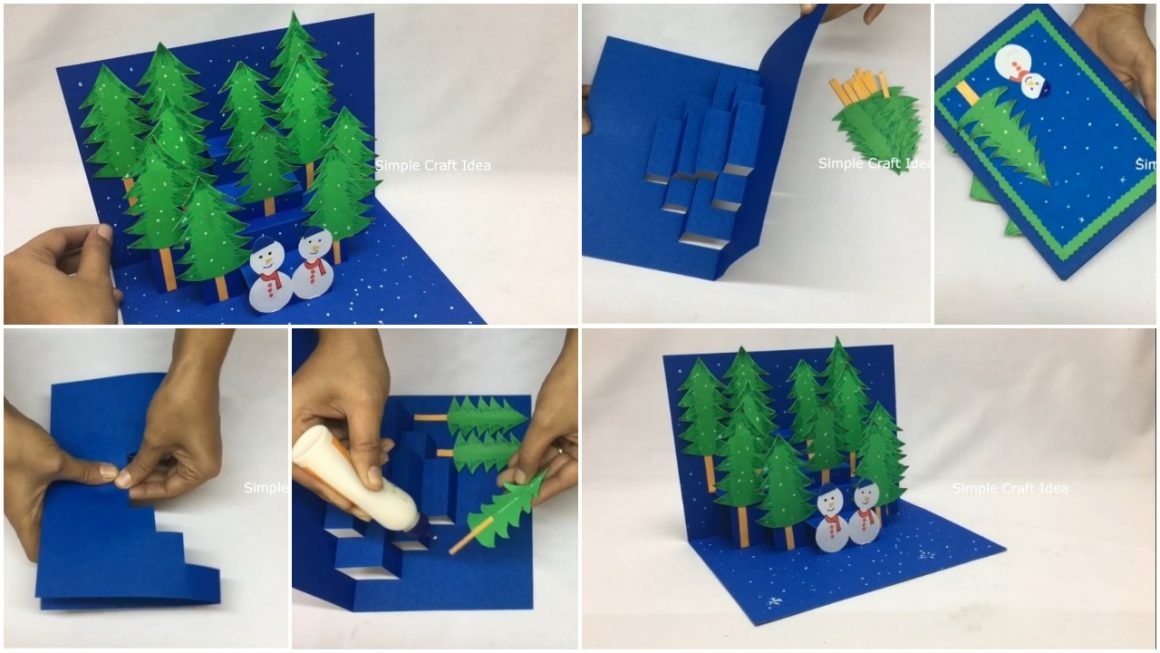 3D Pop Up Christmas Greeting Card