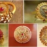 Big size gold finger rings