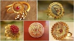Big size gold finger rings designs for female