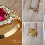 gold rings with stone