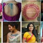 Designer work blouse neck designs to look trendy