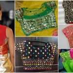 Trendy Mirror Work Blouse Designs