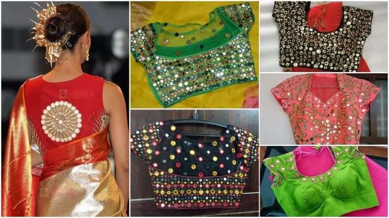 30 Trendy Mirror Work Blouse Designs: Modern Styles to Dazzle