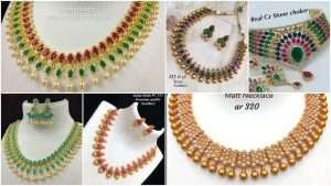 Pearl leaf necklace bridal jewelry