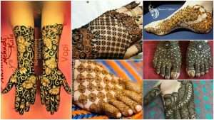 Newest bridal mehndi designs for hands and feet