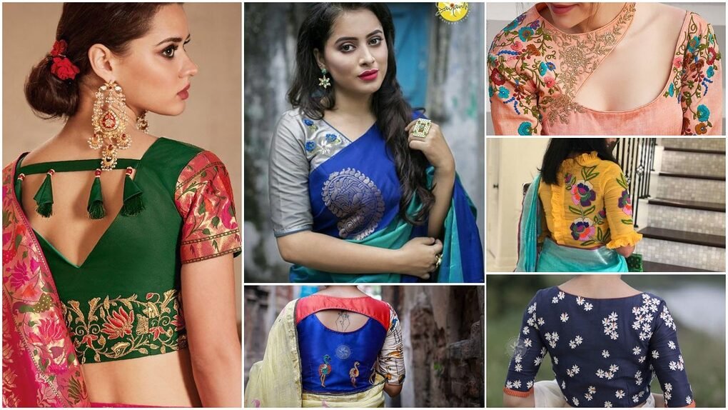 Best stunning latest saree blouse neck design