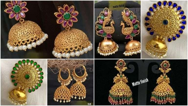 15 Lightweight Gold Latkan Earrings: Perfect Ethnic Jewelry for Every Occasion