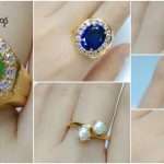 Latest gold stone ring designs