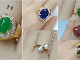 Latest gold stone ring designs