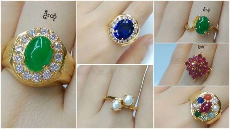 Latest gold stone ring designs