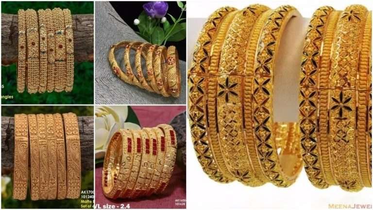 20 Stunning 6-Piece Gold Bangle Designs for Every Occasion