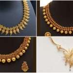 Designer light weight gold necklace