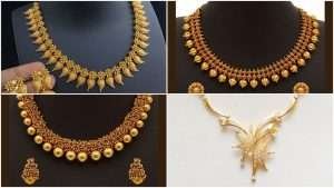 10 Designer Light Weight Gold Necklace for Women