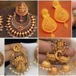 Traditional gold earrings